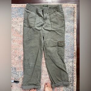 Eddie Bauer Womens Cargo Pants - Olive Green